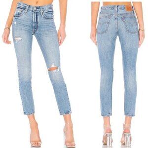 NWT Levi’s 501 High Rise Distressed Jeans in Can't Touch This Size 24